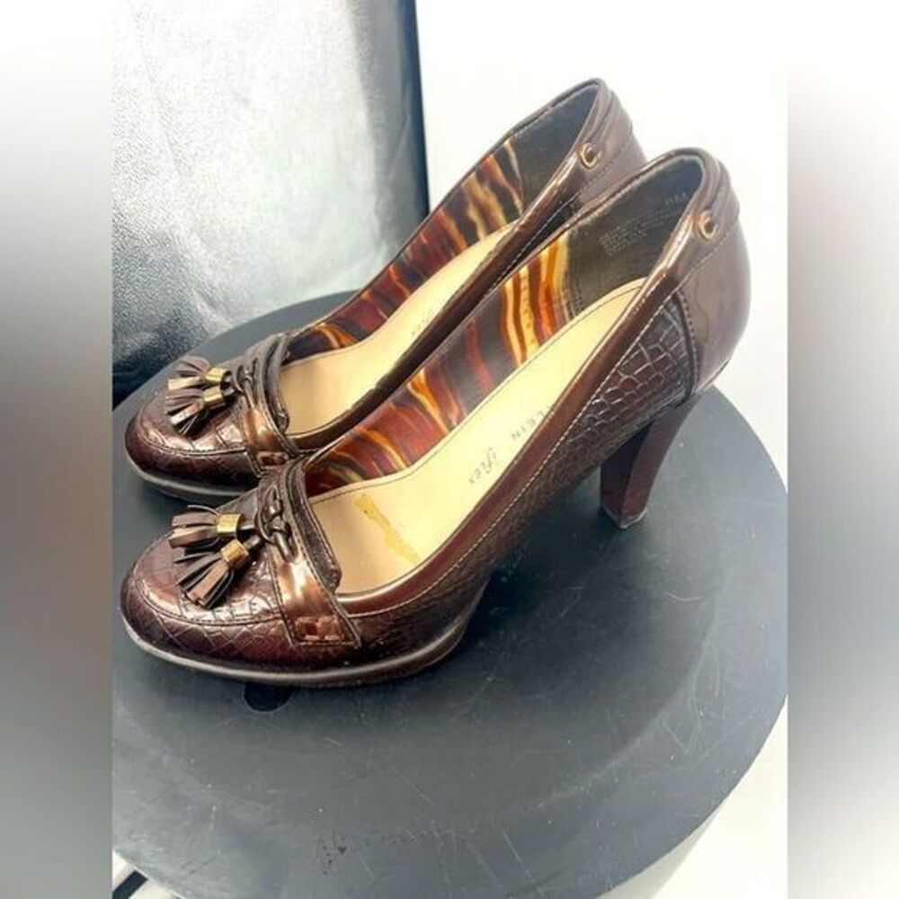 Anne Klein I flex brown pumps with tassels size 8